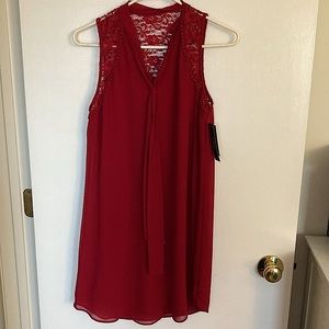 A. Byer Red Sleeveless dress. Size S